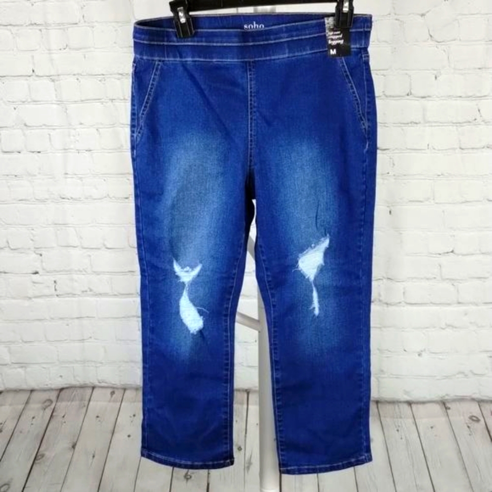 New York & Company Soho High Waisted Cropped Leggings